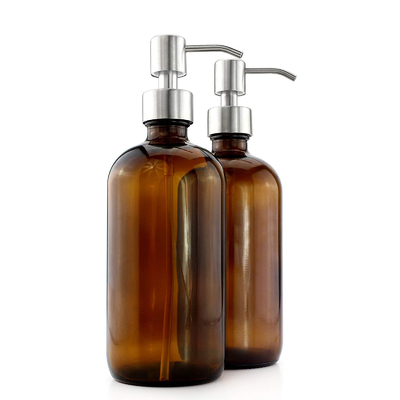 Бутылки лосьона стекла 500ML Брауна с распределителем насоса 28mm