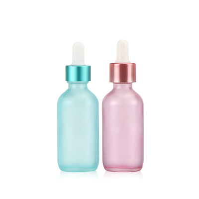 Бутылка эфирного масла 30ml Semi прозрачной голубой розовой стеклянной капельницы пустая
