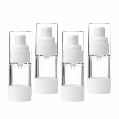 Косметика пластиковой бутылки насоса PP 15ml белой безвоздушной упаковывая