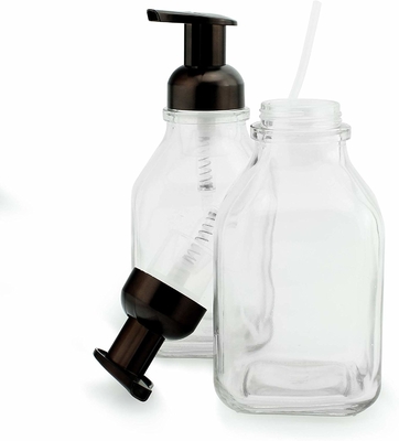 Насос лосьона ЛЮБИМЦА 500ml черноты LinDeer разливает прозрачное по бутылкам