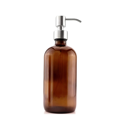 Бутылки лосьона стекла 500ML Брауна с распределителем насоса 28mm