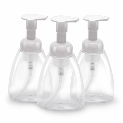 Прозрачные пустые пластиковые бутылки лосьона 500ml с насосом 28mm