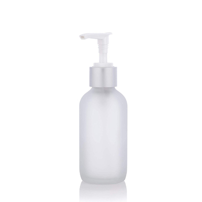 ODM бутылки лосьона насоса матированного стекла 100ml LinDeer белый